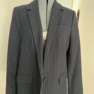 Zara Black and White Blazer with Notched Lapel